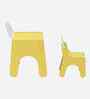 Tom Kids Activity Table & Chair Set In Yellow Finish