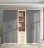 TomeTrove 4 Door Wardrobe In Grey and Beige Teak Finish