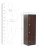 Tomiko Four Drawer Filing Cabinet in Dark Walnut Finish