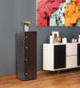 Tomiko Four Drawer Filing Cabinet in Dark Walnut Finish