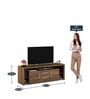 Tomoko TV Console for TVs up to 55" in Walnut Bronze Finish