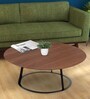 Tono Coffee Table In Walnut & Black Finish