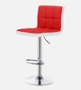 Tony Full Back Bar Stool In Red & White Colour