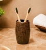 Brown Ceramic Toothbrush Holders