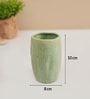 Teal Green Fine-Lined Bathroom Accessory Set Of 2