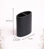 Black Plastic Diamond Cut Toothbrush Holder