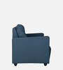 Topaz Fabric 1 Seater Sofa In Azure Blue Colour