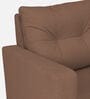 Topaz Fabric 1 Seater Sofa In Husk Brown Colour