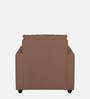 Topaz Fabric 1 Seater Sofa In Husk Brown Colour
