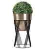Topha Gold & Black Metal Planter
