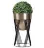 Topha Gold & Black Metal Planter