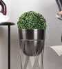 Topha Grey Metal Planter (Grey)