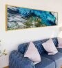 Topography Blue Canvas Art Print