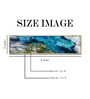 Topography Blue Canvas Art Print