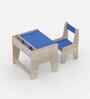 Topolino Toddler Activity Table & Chair in Oak and Blue Colour