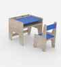 Topolino Toddler Activity Table & Chair in Oak and Blue Colour
