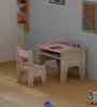 Topolino Toddler Activity Table & Chair in Oak and Pink Colour