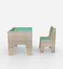 Topolino Toddler Activity Table & Chair in Oak and Teal Colour