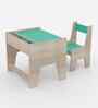 Topolino Toddler Activity Table & Chair in Oak and Teal Colour