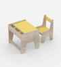 Topolino Toddler Activity Table & Chair in Oak and Yellow Colour