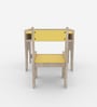 Topolino Toddler Activity Table & Chair in Oak and Yellow Colour