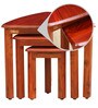 Viken Solid Wood Nest Of Tables In Honey Oak Finish