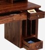 Vilbel Sheesham Wood Writing Table In Rustic Teak Finish