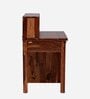 Vilbel Sheesham Wood Writing Table In Rustic Teak Finish