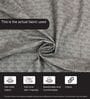 Tornado Fabric Pouffe In Prism Graphite Colour