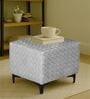 Tornado Fabric Pouffe In Prism Graphite Colour