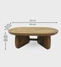 Toro Wooden Centre Table In Chestnut Finish