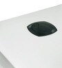 Toronto Study Table with Pedestal in White Colour