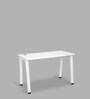 Toronto Study Table in Frosty White Colour
