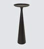 Torre Metal End Table in Black Finish