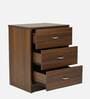 Torrie Bedside Table in Classic Walnut Finish with Drawers
