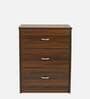 Torrie Bedside Table in Classic Walnut Finish with Drawers