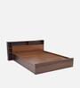 Torrie King Size Bed in Classic Walnut Finish with Box Storage