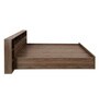 Torrie Queen Size Bed in Natural Finish with Box Storage