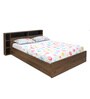 Torrie Queen Size Bed in Natural Finish with Box Storage