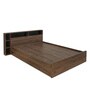 Torrie Queen Size Bed in Natural Finish with Box Storage