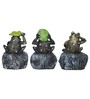 Tortise Green Polyresin (Set of 3) Idols