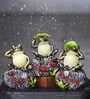 Tortise Green Polyresin (Set of 3) Idols