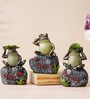 Tortise Green Polyresin (Set of 3) Idols
