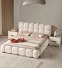 Toscana Queen Size Bed In Cream Colour with Hydraulic Storage