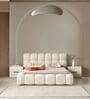 Toscana Queen Size Bed In Cream Colour with Hydraulic Storage