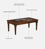 Toscano Sheesham Wood Coffee Table In Provincial Teak Finish