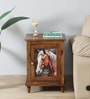 Toscano Sheesham Wood End Table In Provincial Teak Finish