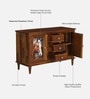 Toscano Sheesham Wood Sideboard In Provincial Teak Finish