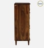 Toscano Sheesham Wood Tall Cabinet In Provincial Teak Finish