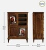 Toscano Sheesham Wood Tall Cabinet In Provincial Teak Finish